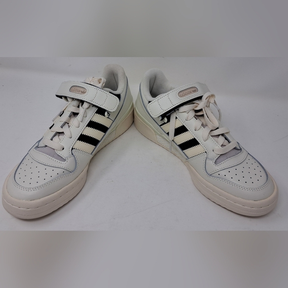 New adidas Women's Forum Low Shoes Sneakers Shoes Casual Off White Black 8.5 US - Picture 5 of 14